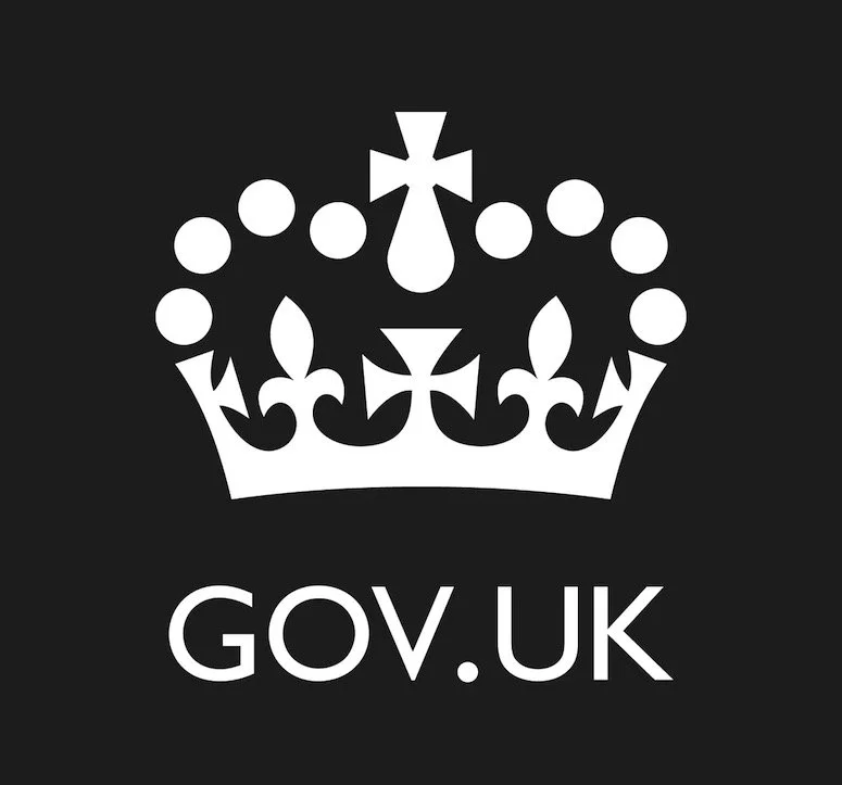 Crown logo with text 'GOV.UK' on a black background.