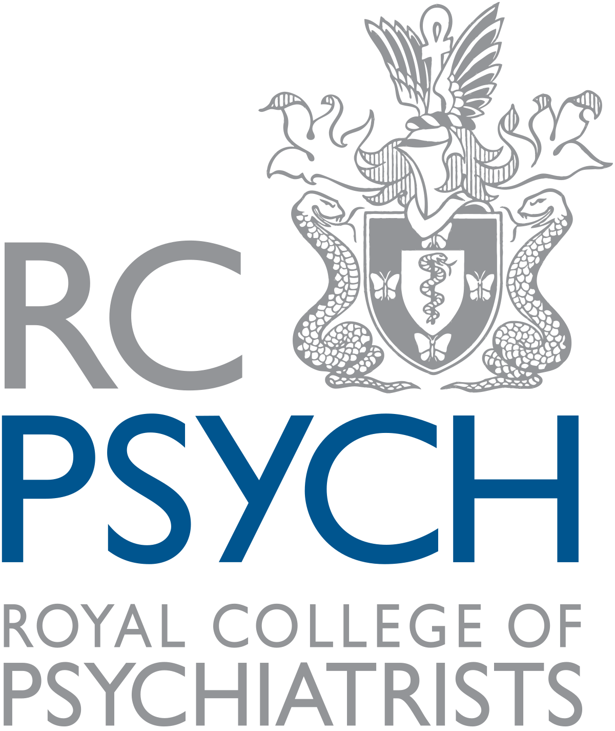 Logo of the Royal College of Psychiatrists with crest and text "RC PSYCH" and "Royal College of Psychiatrists."